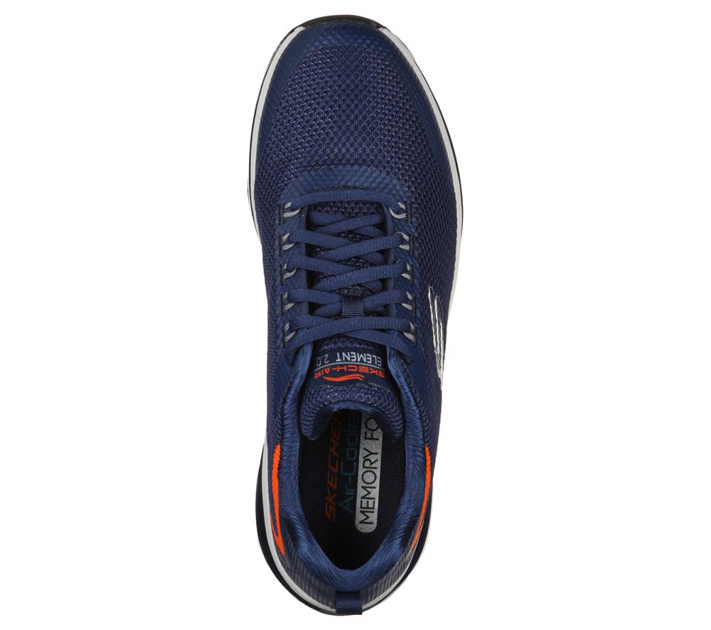 Men Skechers Skech-Air Element 2.0 - Lomarc Lace Up Navy  USA |  1695-RVXEJ