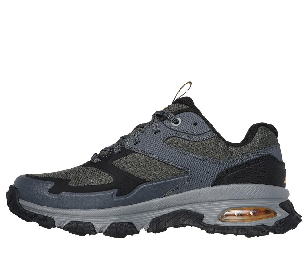 Men Skechers Skech-Air Envoy - Sleek Envoy Lace Up Green / Black  USA |  6402-EXAQH