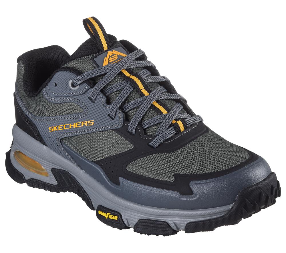 Men Skechers Skech-Air Envoy - Sleek Envoy Lace Up Green / Black  USA |  6402-EXAQH