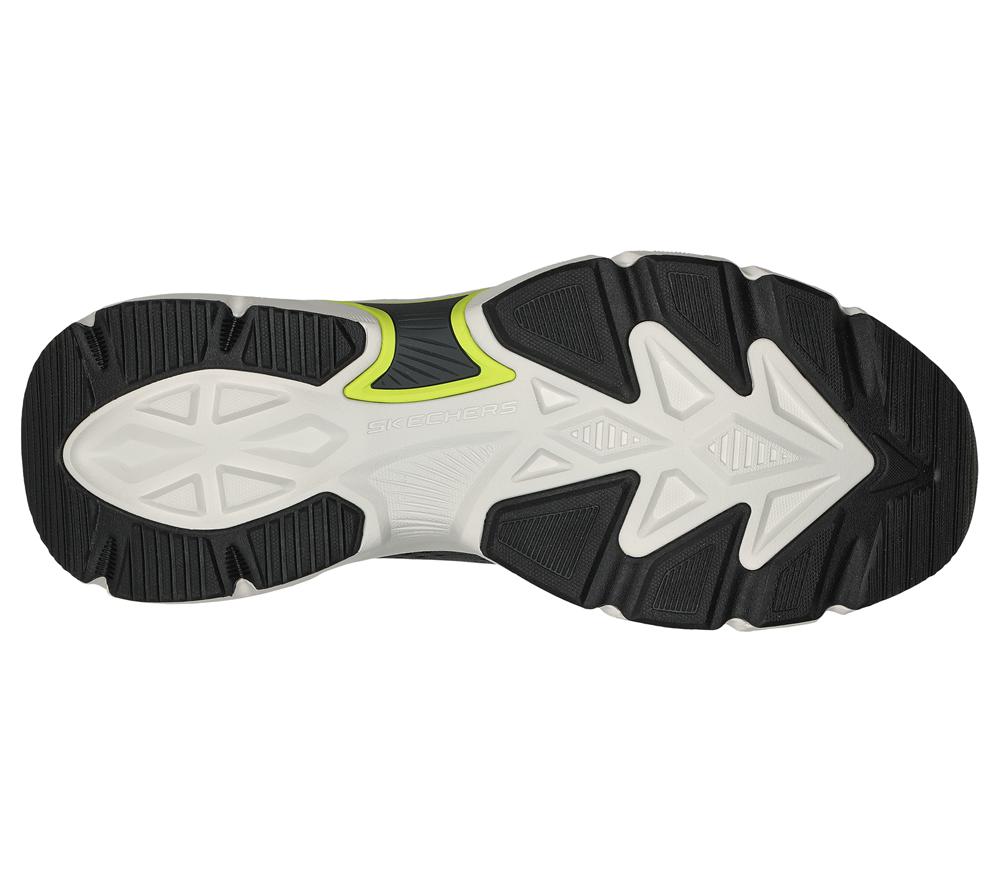 Men Skechers Skech-Air Ventura Slip On Shoes Charcoal / Lime  USA |  6092-PNOTA
