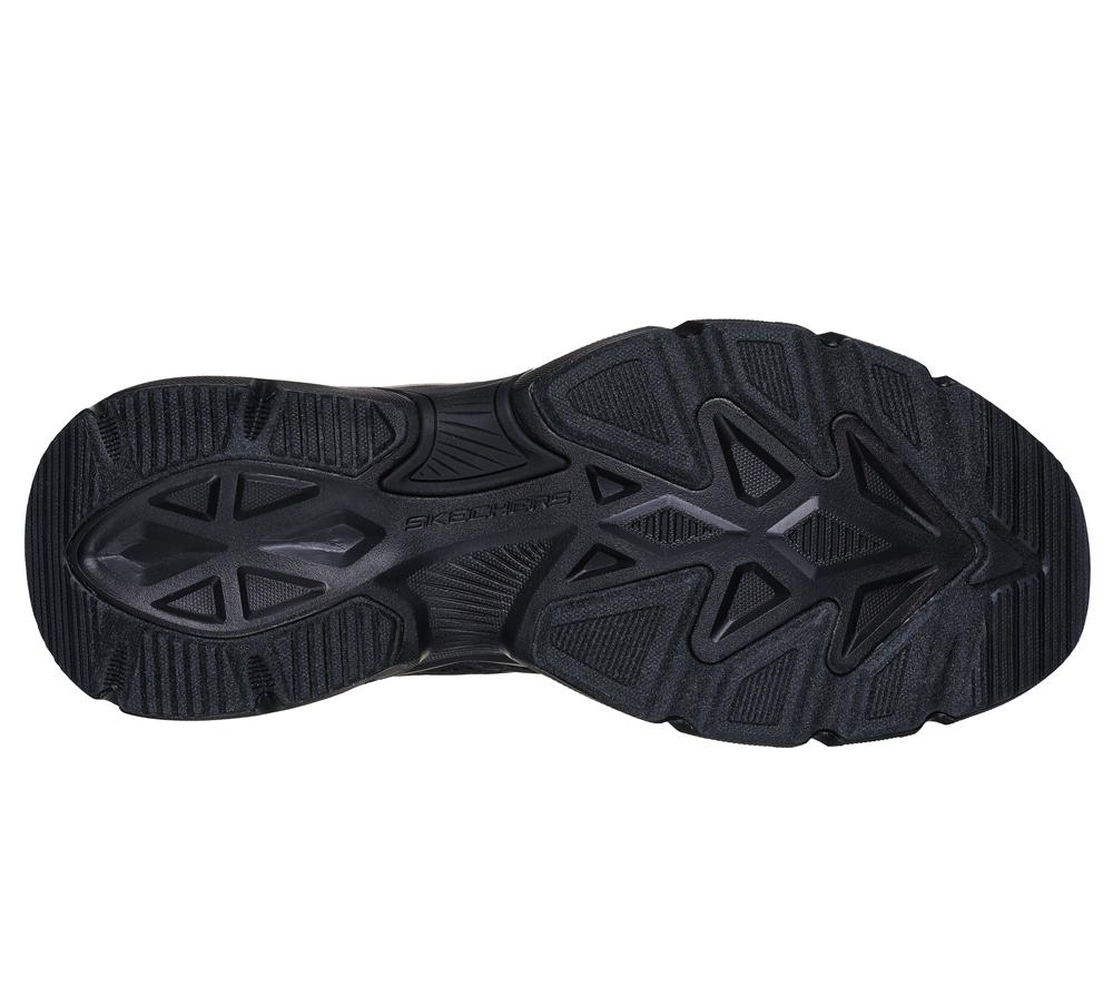 Men Skechers Skech-Air Ventura - Revell Lace Up Black  USA |  7541-ODBEQ