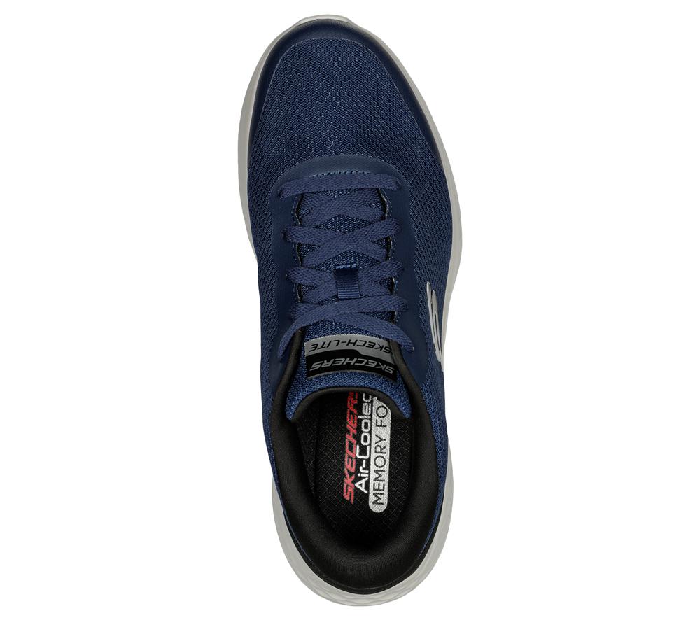 Men Skechers Skech-Lite Pro - Clear Rush Lace Up Navy / Black  USA |  6419-VXETI