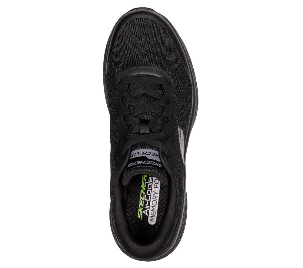 Men Skechers Skech-Lite Pro - Clear Rush Lace Up Black  USA |  3719-KIHWO
