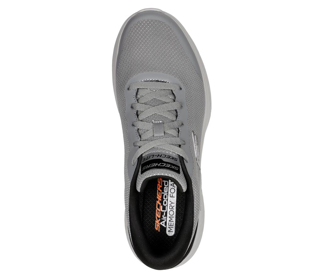 Men Skechers Skech-Lite Pro - Clear Rush Sneakers Grey / Black  USA |  5423-KPJBA