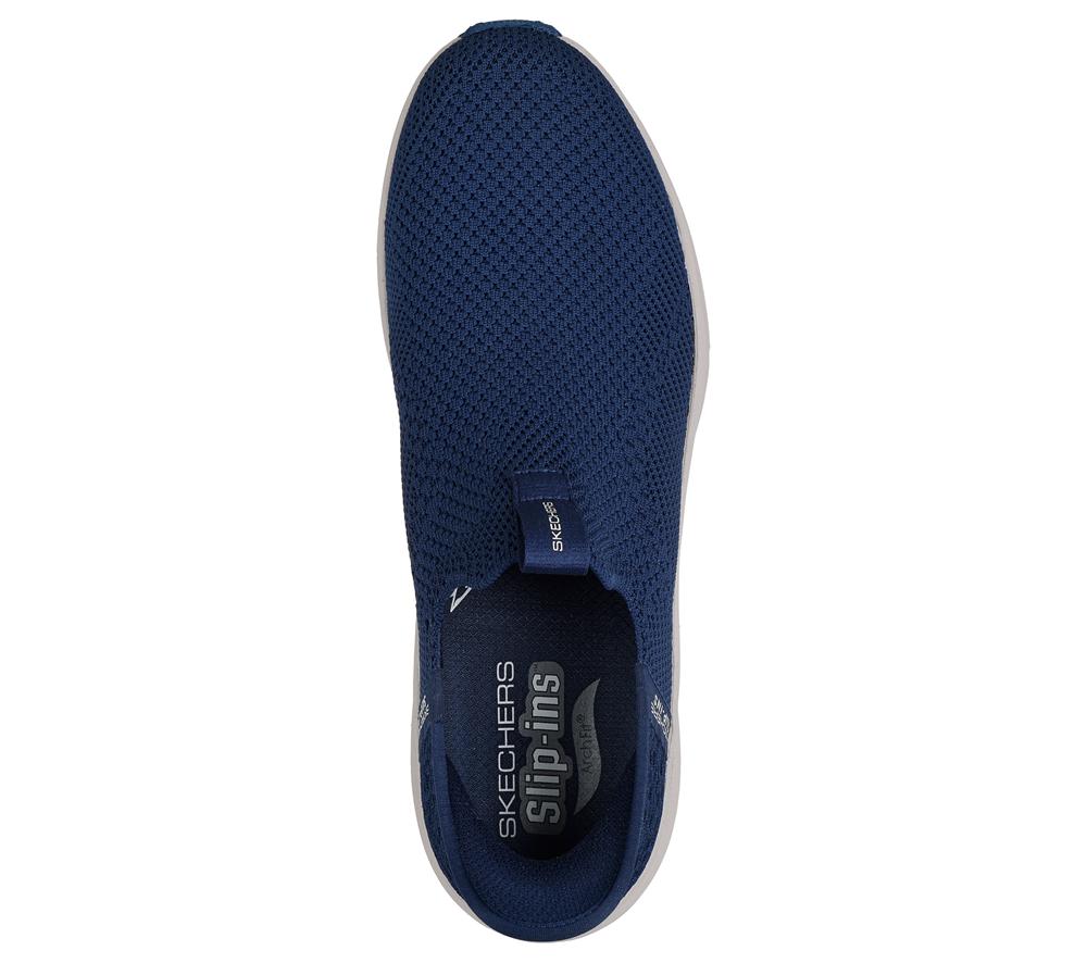 Men Skechers Slip-ins: Arch Fit 2.0 - Crayn Slip On Shoes Navy  USA |  3946-GAHME