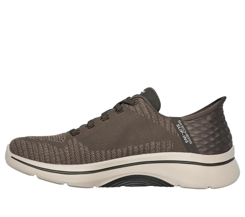 Men Skechers Slip-ins: Arch Fit 2.0 - Grand Select 2 Slip On Shoes Taupe Brown  USA |  2457-SNFAX