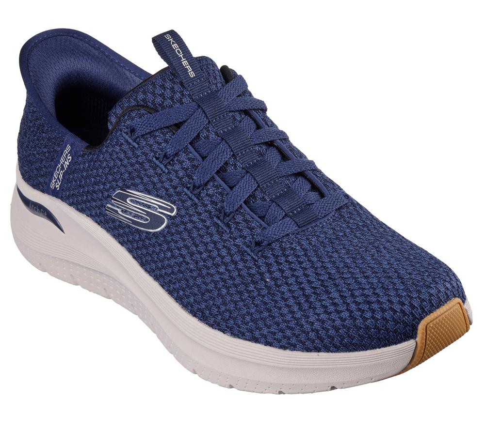 Men Skechers Slip-ins: Arch Fit 2.0 - Look Ahead Lace Up Navy  USA |  7519-RPITU