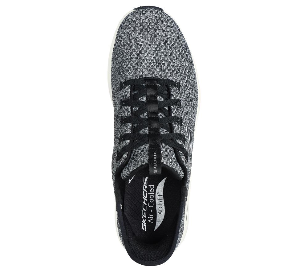 Men Skechers Slip-ins: Arch Fit 2.0 - Look Ahead Hands Free Slip Ins White / Black  USA |  6237-MVQKR