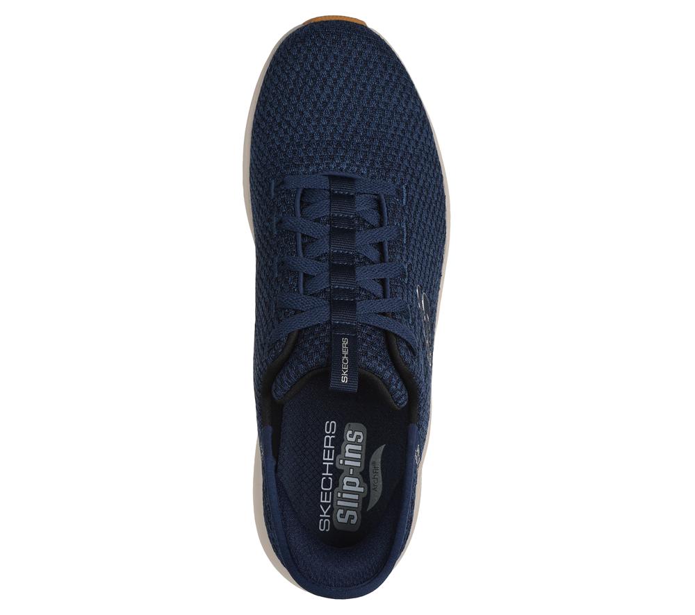 Men Skechers Slip-ins: Arch Fit 2.0 - Look Ahead Hands Free Slip Ins Navy  USA |  8472-IFSBX