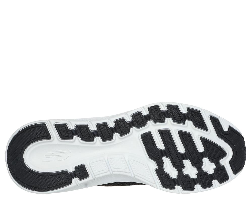 Men Skechers Slip-ins: Arch Fit 2.0 - Look Ahead Hands Free Slip Ins Black / White  USA |  8729-DEHYI