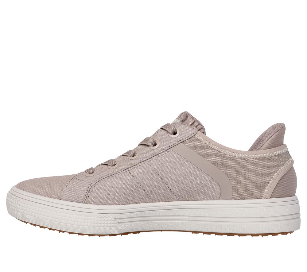 Men Skechers Slip-ins: Arch Fit Arcade - Good 2 See Ya Hands Free Slip Ins Natural White  USA |  1967-ITZHS