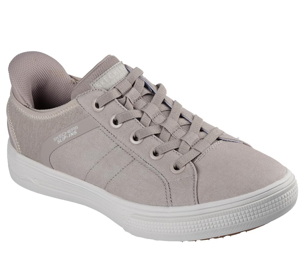 Men Skechers Slip-ins: Arch Fit Arcade - Good 2 See Ya Hands Free Slip Ins Natural White  USA |  1967-ITZHS