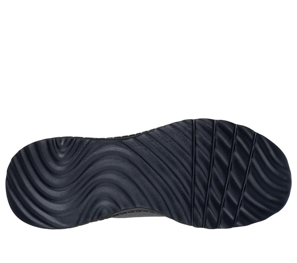 Men Skechers Slip-ins: BOBS Sport Squad Chaos Slip On Shoes Dark Grey  USA |  2340-BQIRZ