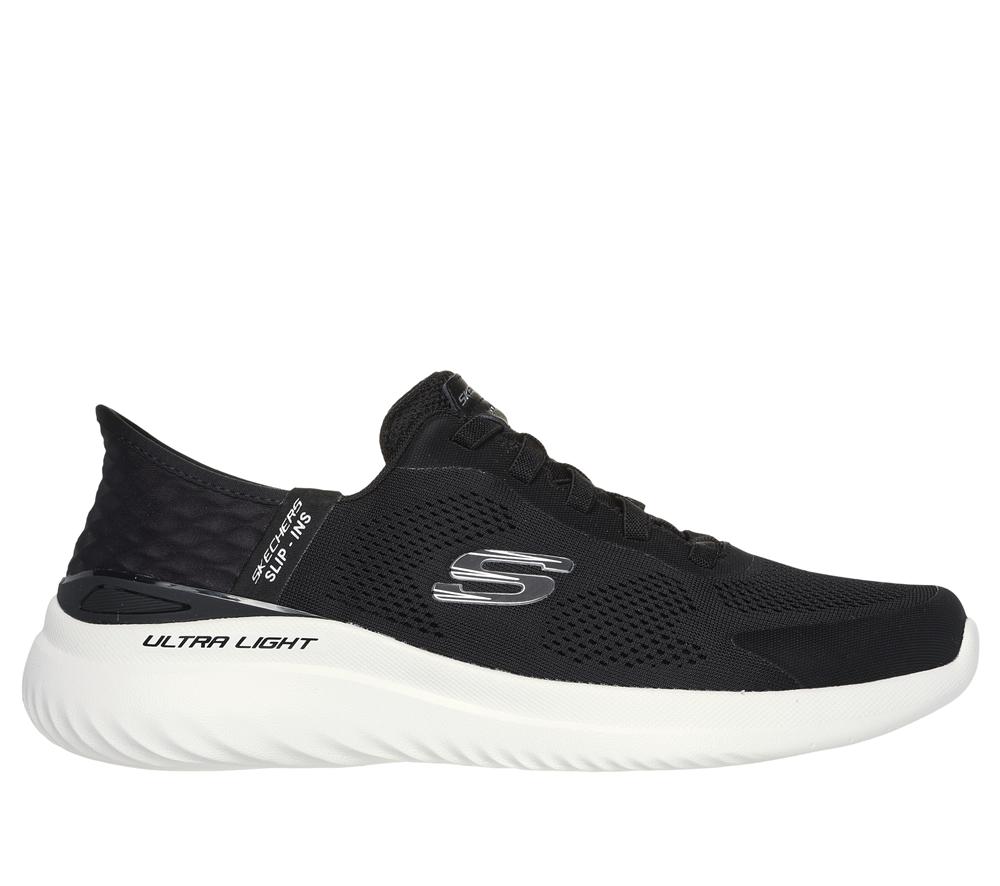 Men Skechers Slip-ins: Bounder 2.0 - Emerged Sneakers Black / White  USA |  6431-JUYSL