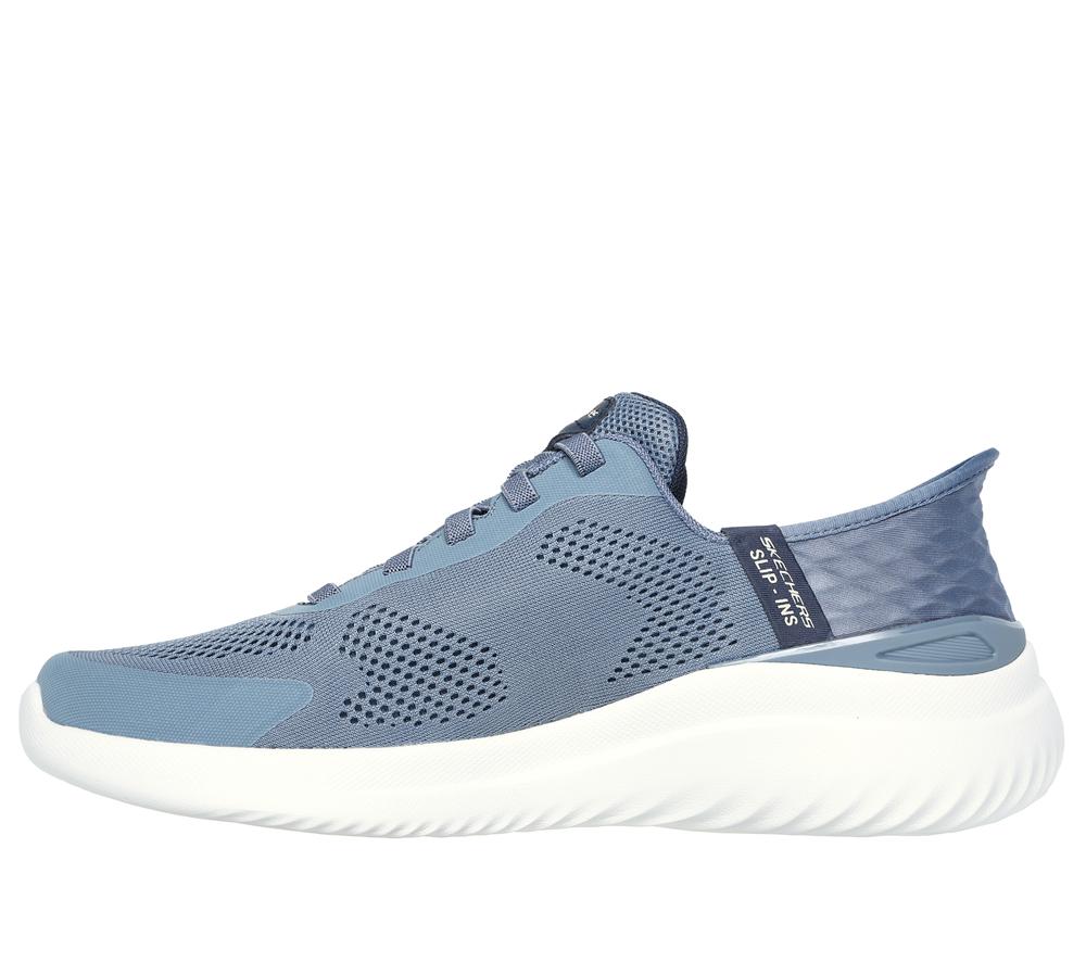 Men Skechers Slip-ins: Bounder 2.0 - Emerged Slip On Shoes Slate Light Navy Blue  USA |  2164-YZAWD