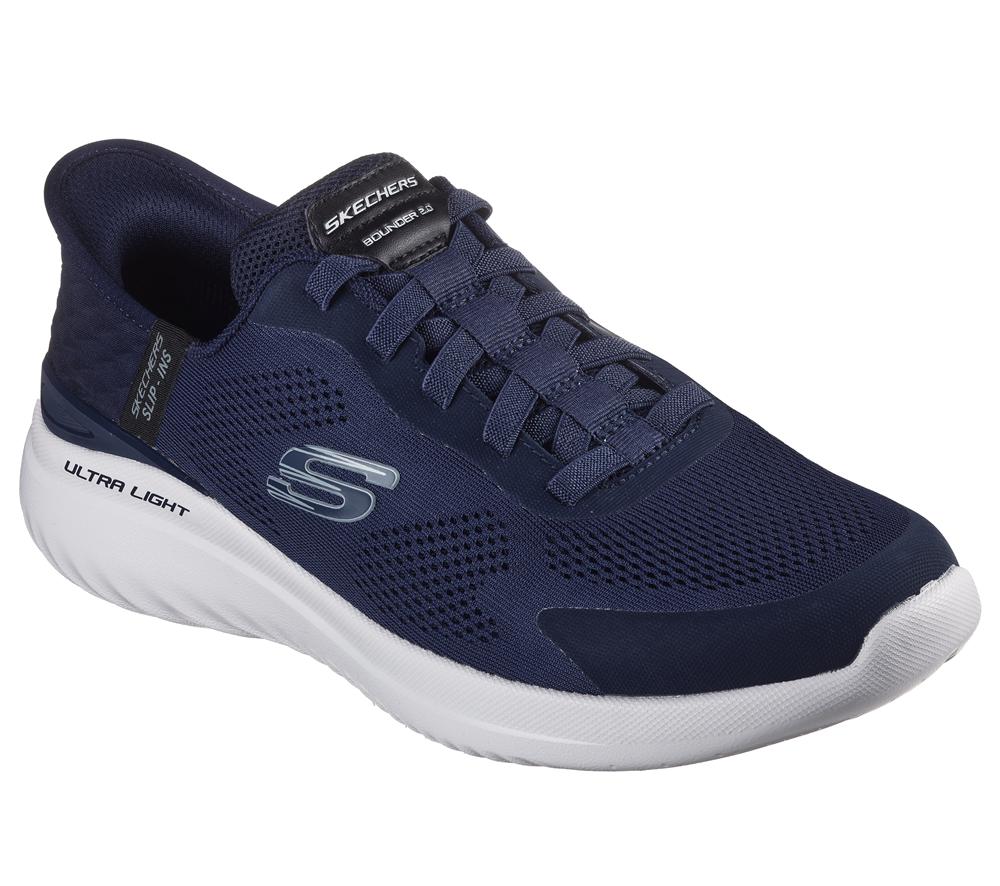 Men Skechers Slip-ins: Bounder 2.0 - Emerged Slip On Shoes Navy  USA |  1654-BNPKX