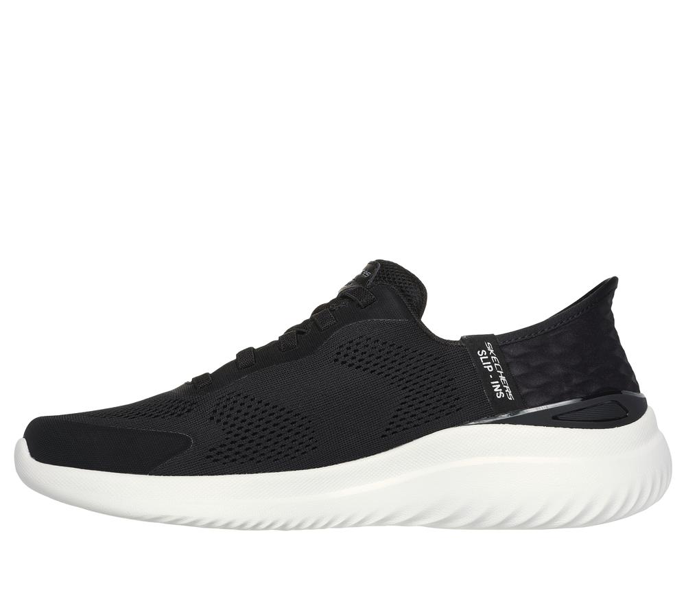 Men Skechers Slip-ins: Bounder 2.0 - Emerged Slip On Shoes Black / White  USA |  3956-IALTB