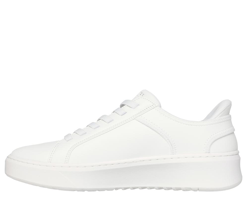 Men Skechers Slip-ins: Court Break - Double Vented Hands Free Slip Ins White  USA |  9068-POLDT