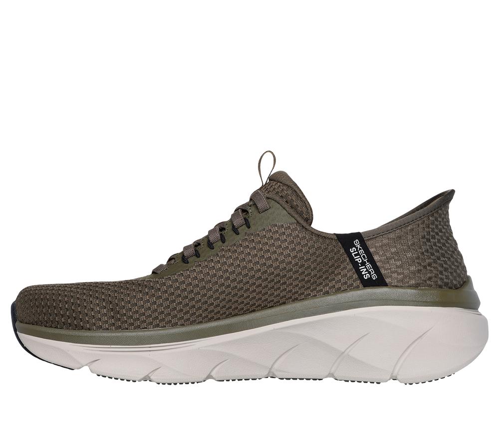 Men Skechers Slip-ins: D'Lux Walker 2.0 - Taurrel Slip On Shoes Olive  USA |  9310-PQCOT