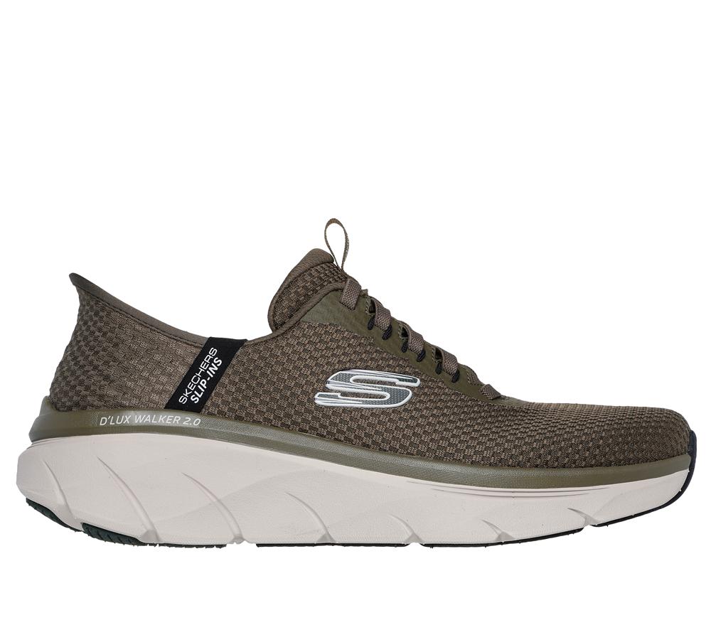 Men Skechers Slip-ins: D\'Lux Walker 2.0 - Taurrel Slip On Shoes Olive  USA |  9310-PQCOT