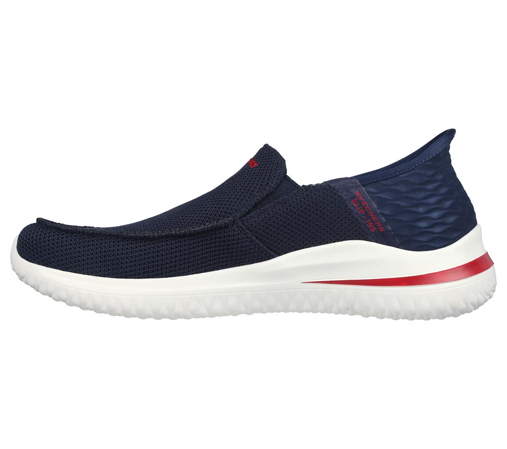 Men Skechers Slip-ins: Delson 3.0 - Cabrino Boat Shoes Navy  USA |  7839-XSZYF