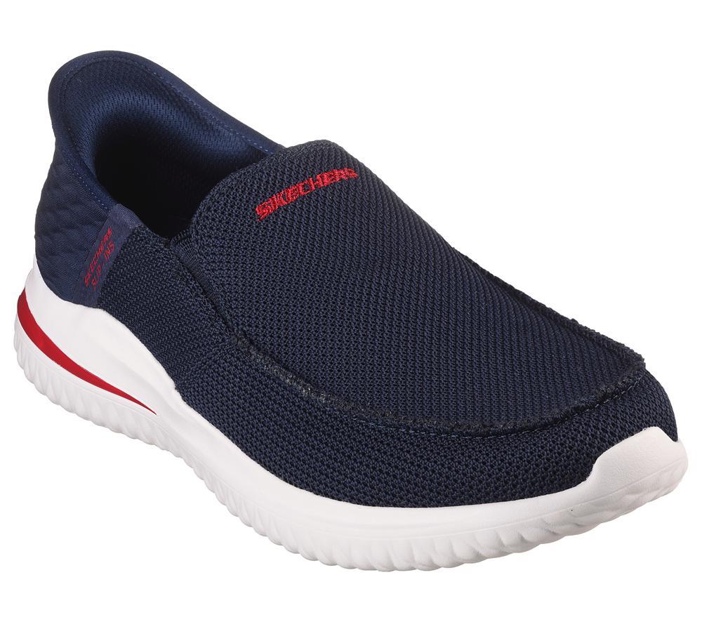 Men Skechers Slip-ins: Delson 3.0 - Cabrino Boat Shoes Navy  USA |  7839-XSZYF