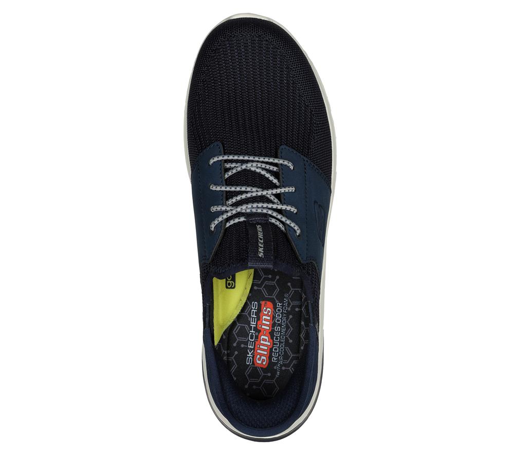 Men Skechers Slip-ins: Delson 3.0 - Lavell Slip On Shoes Navy  USA |  3250-OGWBC