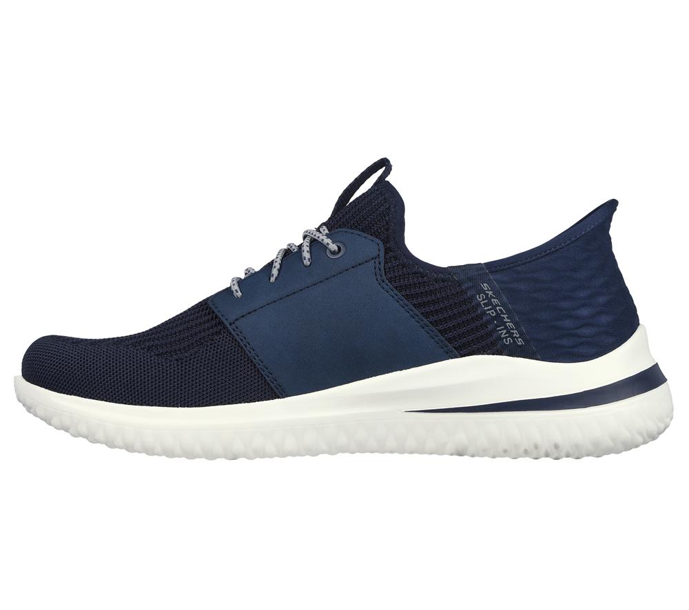 Men Skechers Slip-ins: Delson 3.0 - Lavell Slip On Shoes Navy  USA |  3250-OGWBC