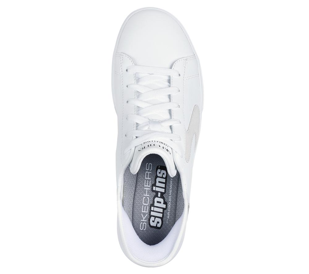 Men Skechers Slip-ins: Eden LX - Strando Slip On Shoes White  USA |  5036-BWEST