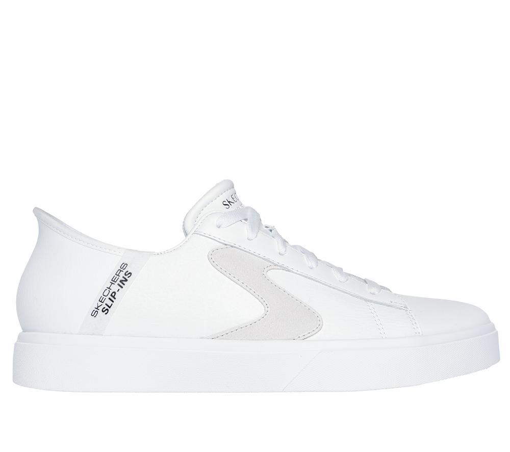 Men Skechers Slip-ins: Eden LX - Strando Slip On Shoes White  USA |  5036-BWEST