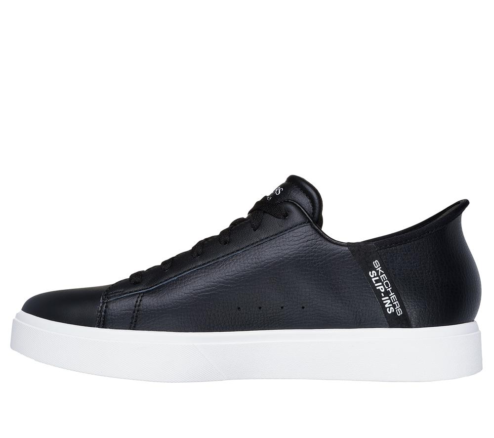 Men Skechers Slip-ins: Eden LX - Strando Slip On Shoes Black / White  USA |  3042-XFCKW