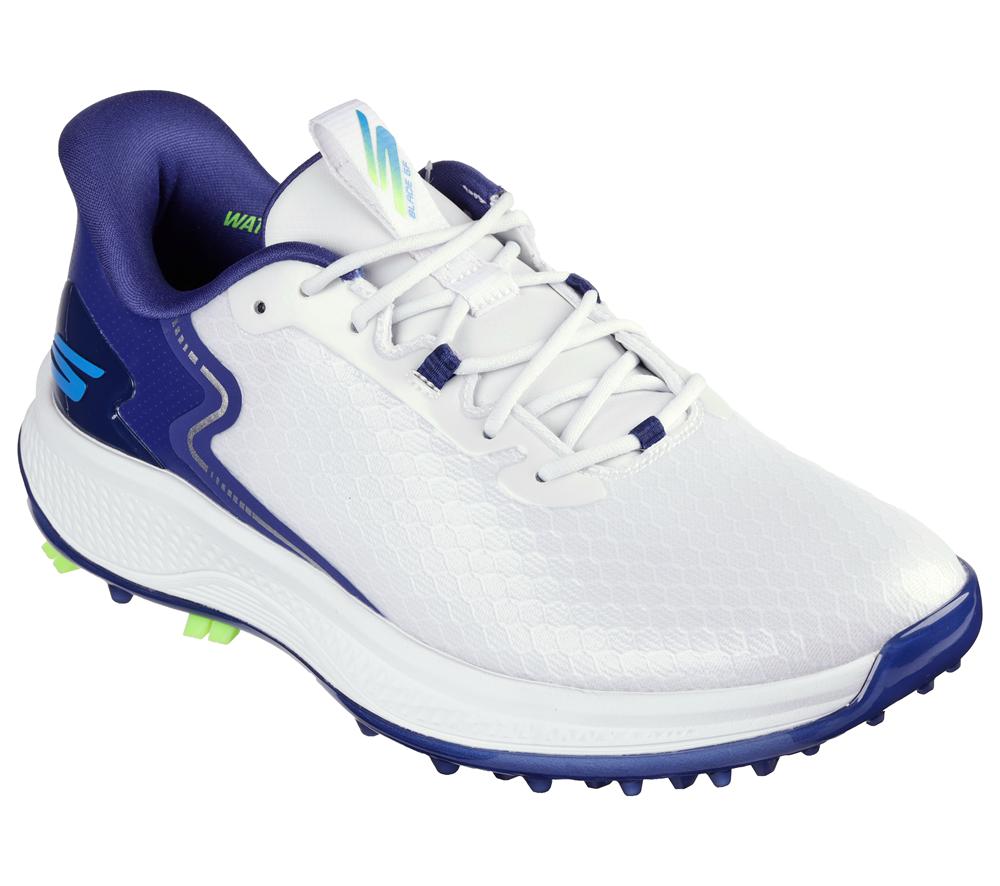 Men Skechers Slip-ins: GO GOLF Blade GF - Slip-ins Sneakers White / Navy  USA |  4698-HSVGR