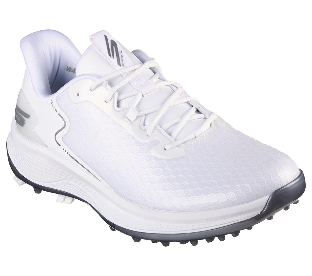 Men Skechers Slip-ins: GO GOLF Blade GF - Slip-ins Lace Up White  USA |  6532-AWNJY