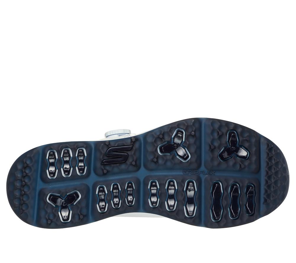 Men Skechers Slip-ins: GO GOLF Elite 5 - Slip 'In Slip On Shoes White / Navy  USA |  2416-QCBZJ