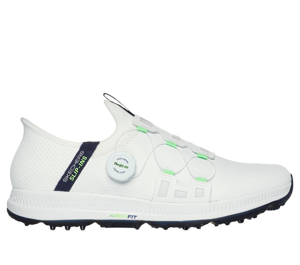 Men Skechers Slip-ins: GO GOLF Elite 5 - Slip \'In Slip On Shoes White / Navy  USA |  2416-QCBZJ