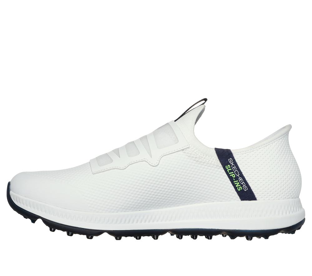 Men Skechers Slip-ins: GO GOLF Elite 5 - Slip 'In Hands Free Slip Ins White / Navy  USA |  6082-VQJCU