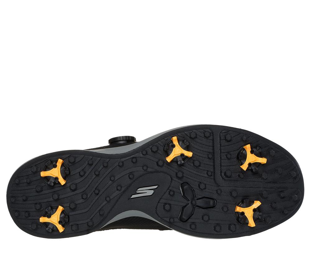 Men Skechers Slip-ins: GO GOLF Elite Vortex Slip On Shoes Black / Grey  USA |  7812-XVFNT