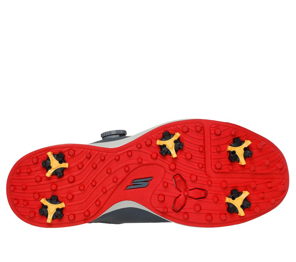Men Skechers Slip-ins: GO GOLF Elite Vortex Hands Free Slip Ins Charcoal / Red  USA |  6048-AXIUQ
