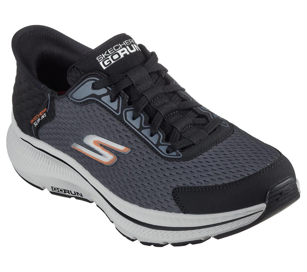 Men Skechers Slip-ins: GO RUN Consistent - Empowered Sneakers Black / Charcoal  USA |  3261-FPHZJ