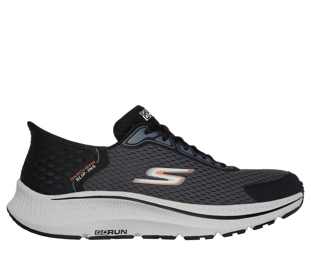 Men Skechers Slip-ins: GO RUN Consistent - Empowered Sneakers Black / Charcoal  USA |  3261-FPHZJ