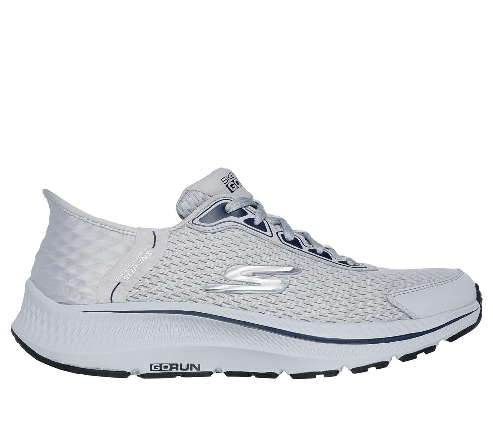 Men Skechers Slip-ins: GO RUN Consistent - Empowered Slip On Shoes Light Grey  USA |  4590-SUVDH