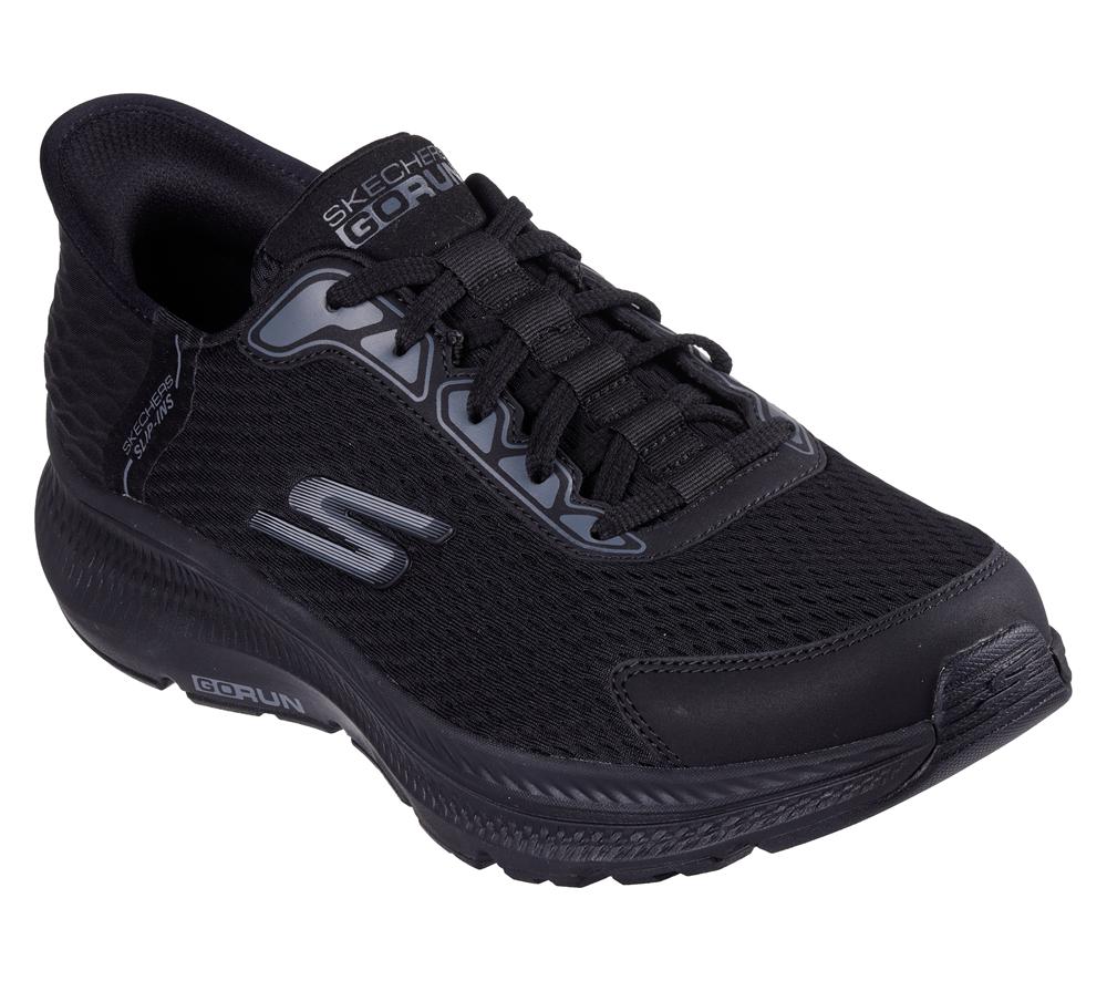 Men Skechers Slip-ins: GO RUN Consistent - Empowered Slip On Shoes Black  USA |  0283-HGONE