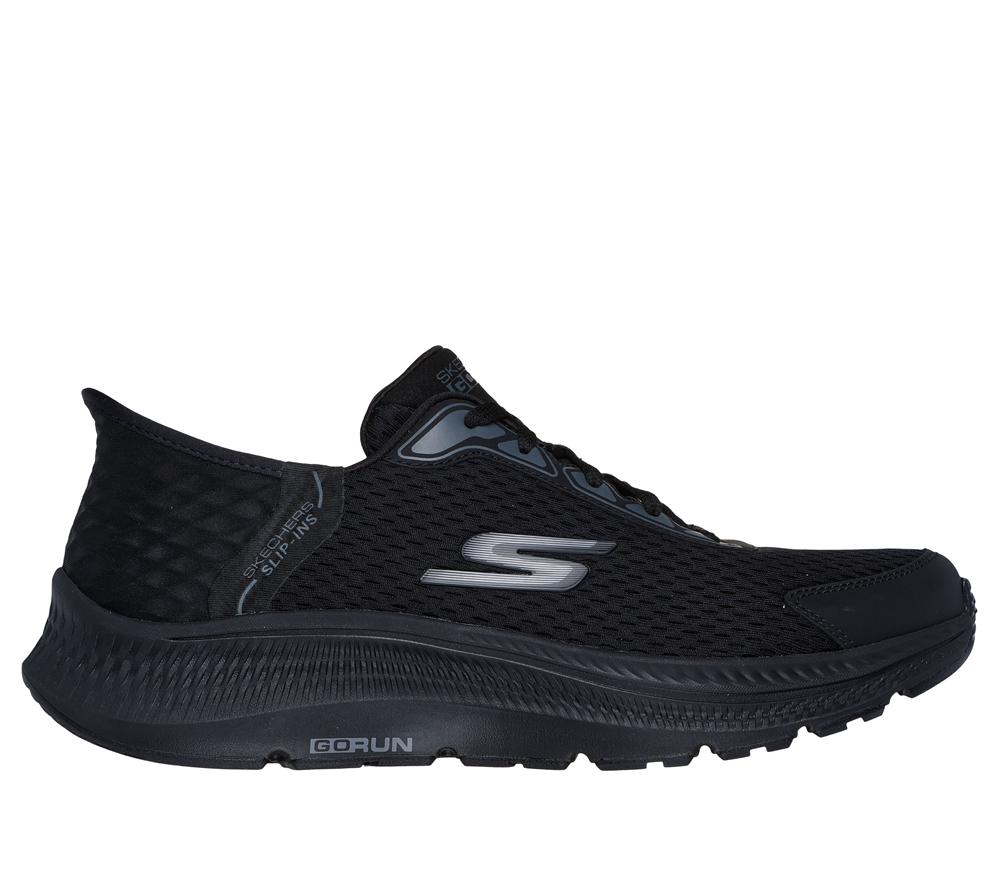 Men Skechers Slip-ins: GO RUN Consistent - Empowered Slip On Shoes Black  USA |  0283-HGONE