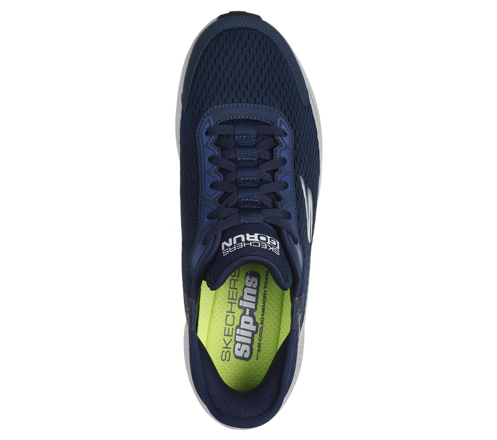 Men Skechers Slip-ins: GO RUN Consistent - Empowered Hands Free Slip Ins Navy  USA |  1476-NLWFA