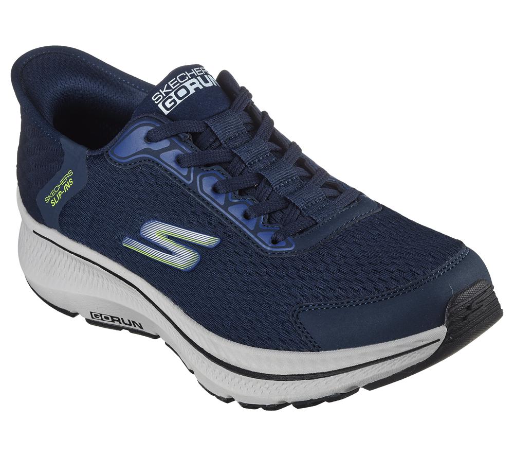 Men Skechers Slip-ins: GO RUN Consistent - Empowered Hands Free Slip Ins Navy  USA |  1476-NLWFA