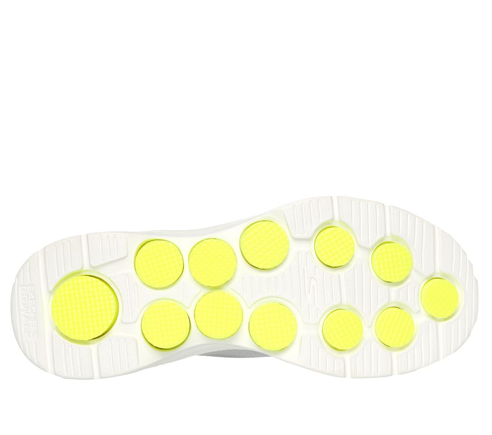 Men Skechers Slip-ins: GO WALK 7 - Easy On 2 Sneakers Grey / Yellow  USA |  3710-XKJBO