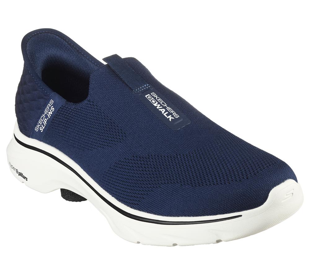 Men Skechers Slip-ins: GO WALK 7 - Easy On 2 Slip On Shoes Navy  USA |  5069-RISOJ
