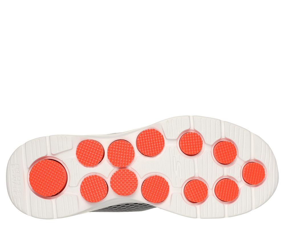 Men Skechers Slip-ins: GO WALK 7 - Free Hand 2 Hands Free Slip Ins Grey / Orange  USA |  5012-KTILG