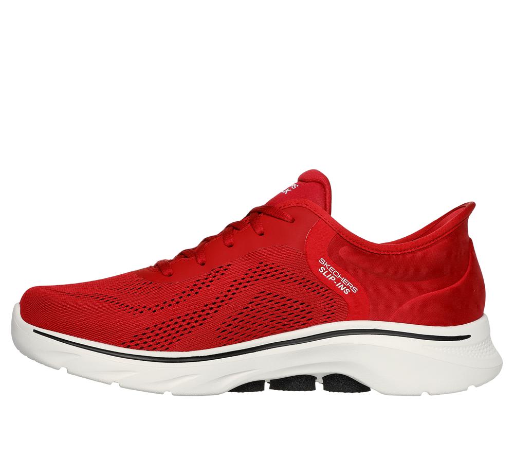 Men Skechers Slip-ins: GO WALK 7 - Valin Hands Free Slip Ins Red / Black  USA |  2841-UBJEL