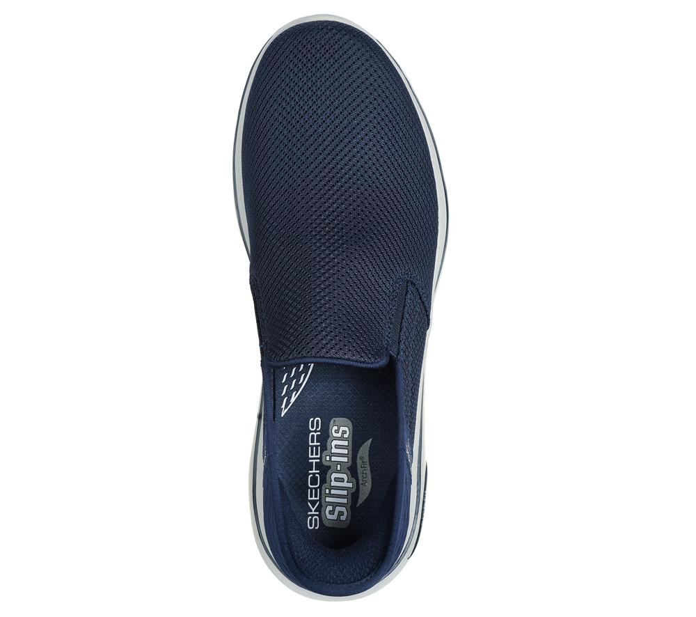 Men Skechers Slip-ins: GO WALK Arch Fit 2.0 Slip On Shoes Navy  USA |  7984-BGEKV